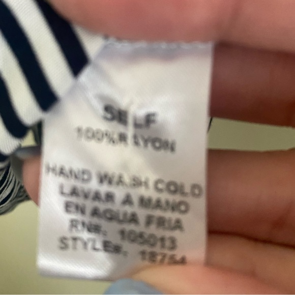 Andree‎ By Unit Square Neck Stripe Top Size Medium - Picture 6 of 7